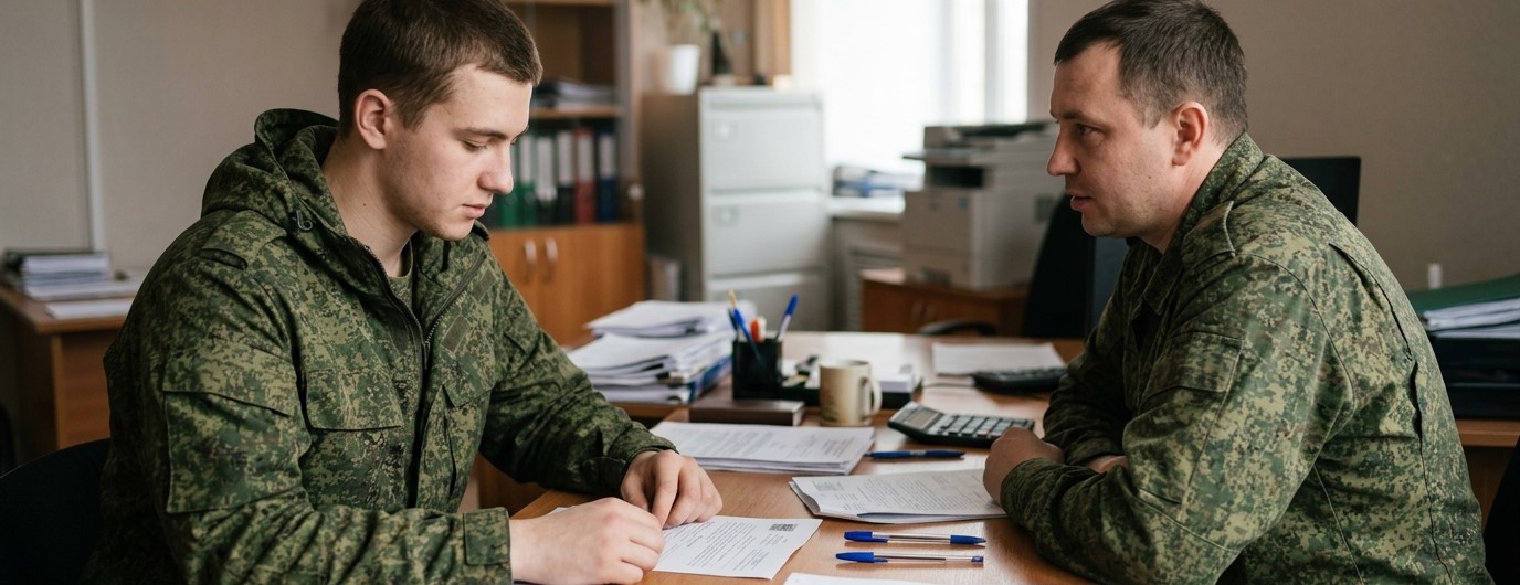 Какие данные нужны для подачи заявки на контрактную службу